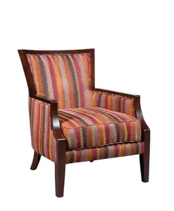 Home furniture soft velvet fabric accent chair factory price living room comfortable material durable fabric accent chair