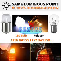 LED-Blitzleuchte 1156 BA15S 1157 BAY15D P21w Grüne LED Bernsteinfarbene R5W R10W Auto-Blinker-Glühbirne 12V Stroboskop Motorrad