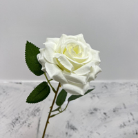 Rose artificielle en soie à tige unique, effet diamant, pour mur floral de mariage, décoration florale, vente en gros