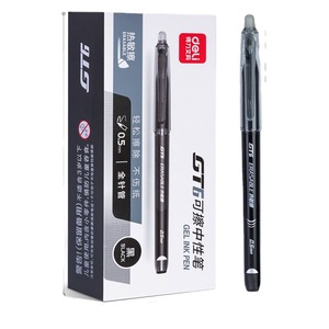 Deli GT6 Erasable Gel Pen 0.5mm For 3 5 Grade Students School Use Plastic Body Blue Black Ink - Product Image 5