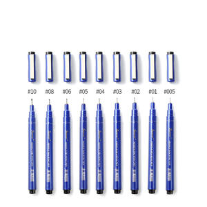 Bview Kunst hochwertige schwarze Tinte Mikro-Einzugsschildernadel Zeichenstift für Skizzierung Zeichnung - Product Image 5