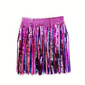 Falda Holográfica Metálica Colorida - Atuendo Decorativo para Fiestas, Baile y Celebraciones de Halloween - Product Image 1