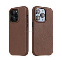 Étui en cuir véritable pour téléphone portable Accessoires de téléphone portable pour iphone 15 Pro Max