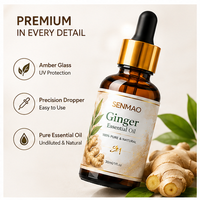 Huile essentielle de gingembre 100% pure et naturelle, qualité aromathérapie premium, pour diffuseur, massage, soin de la peau