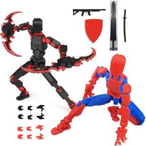 Juguete Modelo Lucky 13 <span class=keywords><strong>de</strong></span> Plástico Impreso en 3D, Articulado y Móvil, <span class=keywords><strong>de</strong></span> la Quinta Generación, con Diseño <span class=keywords><strong>de</strong></span> Ángel <span class=keywords><strong>de</strong></span> Seis Alas Illidan, Superventas Transfronterizo - Product Image 2