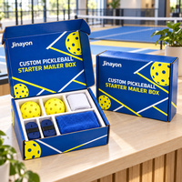 Boîte d'expédition personnalisée pour kit de pickleball, emballage en carton ondulé auto-scellant pour la vente au détail