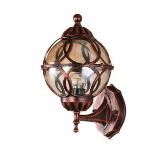 Super Bright Outdoor Wall Mounted Copper Finish Lamp Tempered Glass <b>Diffuser</b> 3500K Warm White <b>LED</b> Waterproof 10-Year Warranty - Product Image 1