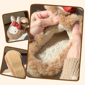 Pantoufles d'hiver antidérapantes pour enfants avec design animal de dessin animé Chaudes et moelleuses pour l'intérieur - Product Image 4