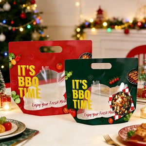 Microwave Hot Grilled Chicken Bags Stand up Pouch Anti-fog <b>Rotisserie</b> Packaging Custom Roast Chicken Bag - Product Image 1