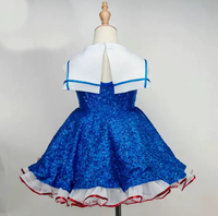 Robe de danse pour filles, costumes de danse à paillettes pour enfants, robe de ballet de marin pour enfant