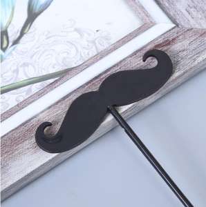 Promosi Pakai Food Grade Berwarna Logo Kustom Atas Kepala Kumis Plastik Bar Minum Kopi Pengaduk Koktail - Product Image 6