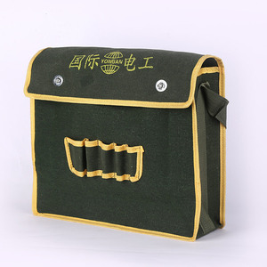 International Electrician <b>Tool</b> Bag Thickened Canvas Waist Bag Multi Function Flip Design 5-9 Pockets - Product Image 2