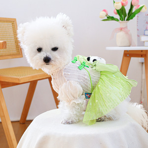 PETCIRCLE Pet Circle Vêtements pour animaux printemps/été : Tenues pour chiens et chats, Jupe en tulle Panda Dumpling - Product Image 2
