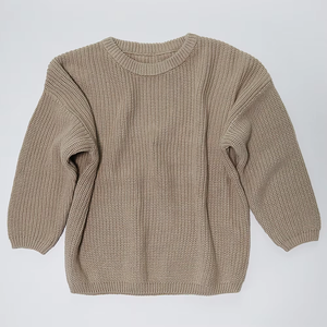 RTS en blanco 100% tejido de algodón Otoño Invierno bebé suéter niño niña bordado a mano Jersey manga larga niños pulóveres 2025 - Product Image 4