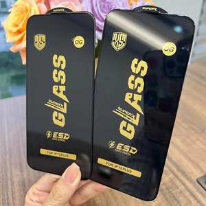 ฟิล์มกระจกนิรภัยใสป้องกันไฟฟ้าสถิตย์ ESD OG Full Glue สำหรับ iPhone18 17 <span class=keywords><strong>Pro</strong></span> <span class=keywords><strong>Max</strong></span> 16 15 <span class=keywords><strong>14</strong></span> 13 12 11 XS - Product Image 2