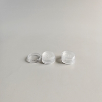 Pot à poudre libre en plastique imprimé à faible MOQ, 0,5G 1G 2G, 3ML 5ML 10ML, avec couvercle noir, blanc ou transparent