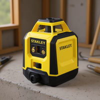 Niveau laser Stanley à faisceau rouge, auto-nivelant, rotation à 360 degrés, outil de construction