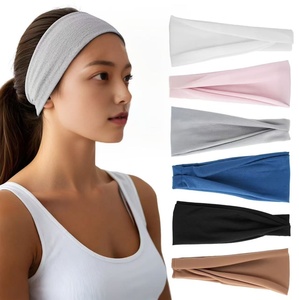 Diadema Deportiva Ancha <span class=keywords><strong>El</strong></span>ástica <span class=keywords><strong>para</strong></span> Mujer, Sin <span class=keywords><strong>El</strong></span>ástico, con Lazo, <span class=keywords><strong>para</strong></span> Deportes <span class=keywords><strong>y</strong></span> Entrenamiento - Product Image 1