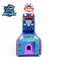 Machine de jeu d'arcade de bowling magique à monnayeur pour 2 joueurs, machine de bowling à tickets pour centre de jeux, sport d'intérieur