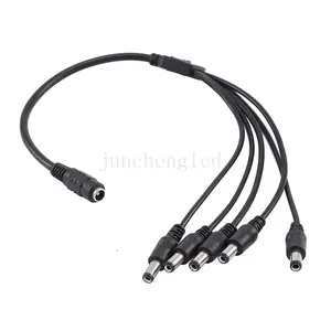 Cable divisor de potencia de 1 a 2 cc, 12-36V, 5,5mm x 2,1mm, 5,5x2,5mm, 1 a 8 vías, 22AWG