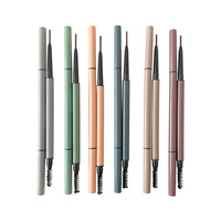 Haute Qualité Ultra-Mince Micro Crayon À Sourcils Brosse Vegan Étanche Minéral Maquillage Des Yeux Nouvelle Arrivée Personnalisable Marque Privée
