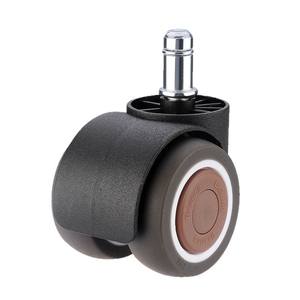 Rueda universal giratoria para silla de oficina, rueda para silla de jefe, rueda para silla de ordenador, doble rodamiento, marco de 2 pulgadas de ancho, silenciosa y con ahorro de ruido. - Product Image 1