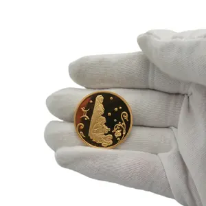 Zarte Metall handwerk Gemini Tierkreis Golda dler Replik Münzen Spezielle Gedenkmünzen können für Sie angepasst werden