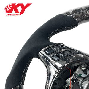 Volant sport en fibre de carbone forgée avec écran LED, personnalisation sur mesure pour BMW Série 3 et 4 E46 E39 F10 F20 F30 F80 F82 - Product Image 2