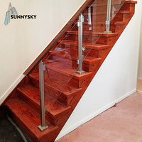 Rambarde en acier inoxydable pour escaliers, balustrade en verre, accessoires pour escalier, balcon