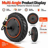 Elektrikli Scooter 5 Pro Plus Max 1000W 900W 36V/48V 10-12 İnç Tekerlek Tambur Fren Metal Lityum Pil için Hub Motor