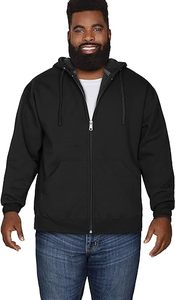 Customize High-quality French Terry <b>Hoodie</b> With Full <b>Zipper</b> Pullover, Moisture Wicking and Breathable - Product Image 4