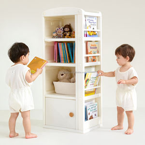 Muebles Infantiles, Organizador de Almacenamiento para Niños, Estantería, Librería, Soporte Moderno de Plástico para Libros Infantiles y Armario para Ropa - Product Image 1