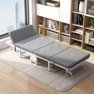 Cama plegable individual para hogar y oficina, siesta, camping y hospital, con respaldo ajustable - Product Image 6