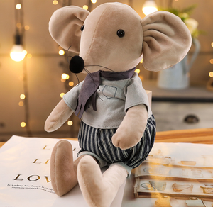 Đáng Yêu Ba Lê Chuột Bò Đồ Chơi Sang Trọng Mềm Nhồi Bông Dễ Thương Thay Đồ Động Vật Búp Bê Bé Ngón Tay Gối Cho Trẻ Em Cô Gái - Product Image 6