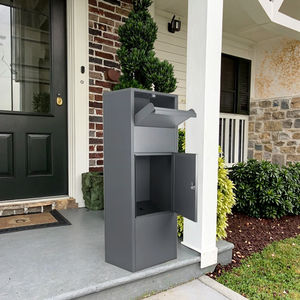 CHNSMILE Boîte <span class=keywords><strong>aux</strong></span> <span class=keywords><strong>lettres</strong></span> extérieure sur pied Boîte <span class=keywords><strong>aux</strong></span> <span class=keywords><strong>lettres</strong></span> en métal antirouille étanche avec serrure à clé pour application de <span class=keywords><strong>poste</strong></span> à <span class=keywords><strong>la</strong></span> maison ou à l'appartement - Product Image 1