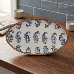 Plateau en bois et en émail blanc, 12 "x 7", offre spéciale - Product Image 2