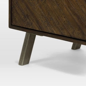 ตู้เก็บของสไตล์วินเทจยุโรป ทำจากไม้เนื้อแข็ง 4 ประตู 2 ลิ้นชัก สำหรับห้องรับประทานอาหาร - Product Image 4