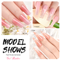 Deroi Gel Constructeur Thixotrope à Paillettes Fines, Faible Viscosité, Empêche le Débordement du Gel, Thixo-Gel Constructeur pour Extension d'Ongles