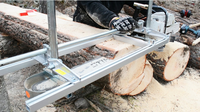 Scierie portative pour la coupe de bois et de menuiserie, avec guide de sciage pour barres de planchage, en aluminium et acier, pour les constructeurs