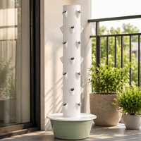 Kit de culture hydroponique verticale à 7 niveaux pour plantes, système de culture de légumes et d'herbes aromatiques pour la maison