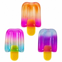 Juguete Antiestrés de Silicona Suave y Elástica con Forma de Paleta de Helado Degradado, Juguete Sensorial para Apretar, Unisex