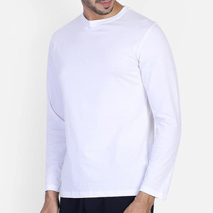 T-shirt à manches longues pour homme, style urbain, écologique, anti-plis, séchage rapide, en coton, vente en gros - Product Image 3