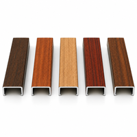 Profils en aluminium à grain de bois avec aspect bois naturel, surface durable résistante à la corrosion et faibles besoins d'entretien