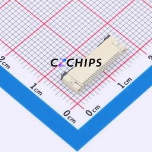 XW0520012-230R-001 FFC/FPC Connector SMD,P=0.5mm,Horizontal Mount Connector Flip Cover Type Bottom Contact 23P 0.5mm - Product Image 2