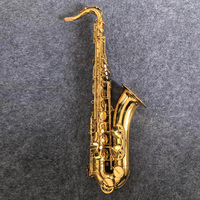Factory Direct Professional Performance Hot Sale B Flat Tenor Sax Gold Lacquer Brass Instrument