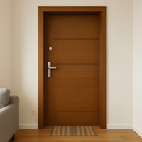Porte intérieure pré-montée Chantadoor moderne en PVC et MDF avec cadre, isolation phonique, surface finie pour chambre et villa