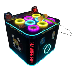 Macchina da <span class=keywords><strong>gioco</strong></span> arcade a martello con gettoni, tipo Whack-a-Mole, per colpire topi e rane, con sistema di riscatto premi - Product Image 5