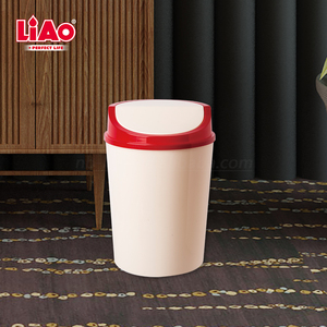 LIAO Home ถังขยะพลาสติกกลม6ลิตรพร้อมฝาแกว่ง - Product Image 3