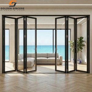 Porte pliante en aluminium GS de style accordéon avec verre isolant thermiquement - Product Image 1