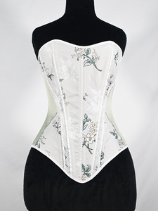 Costume pour femme, haut de corset sexy, body imprimé floral, corset à lacets sur le devant - Product Image 6